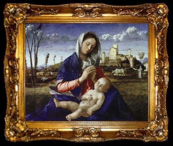 framed  BELLINI, Giovanni angens madonna, ta009-2